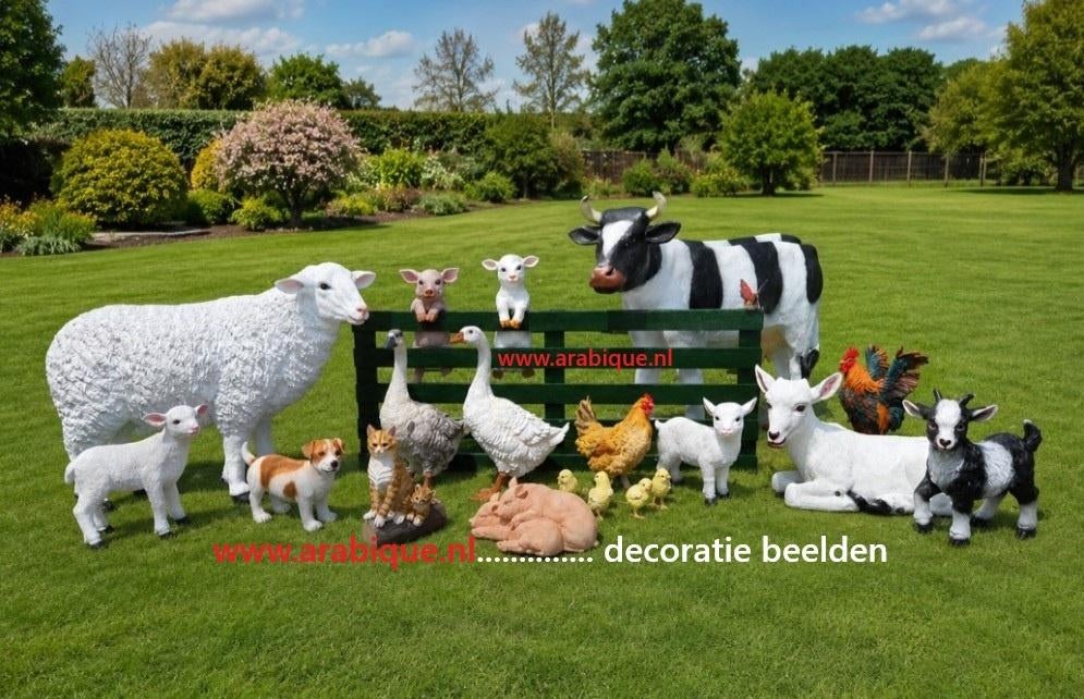 Boerderij  , koe geit bok varken paard gans kip enz enz, Enlèvement, Neuf, Synthétique, Animal