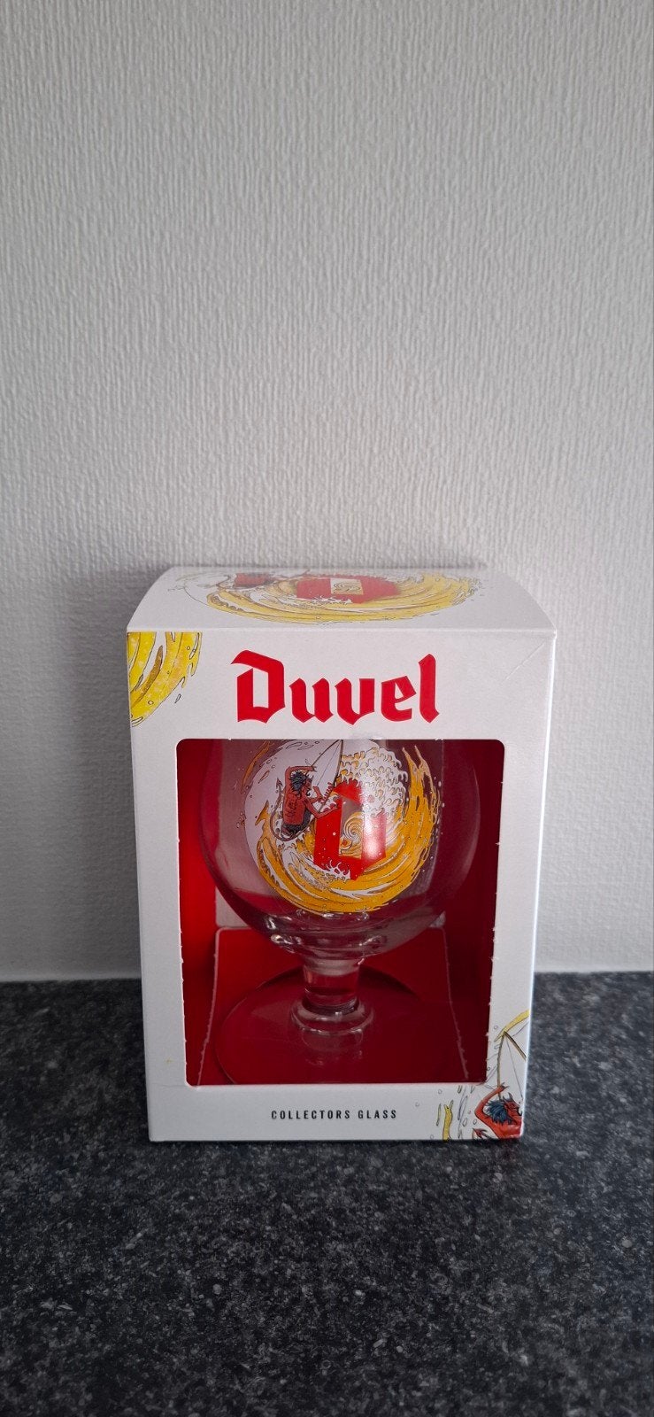 Duvel glas 'Tornado' surfglaasje, NIEUW in doos, Ophalen
