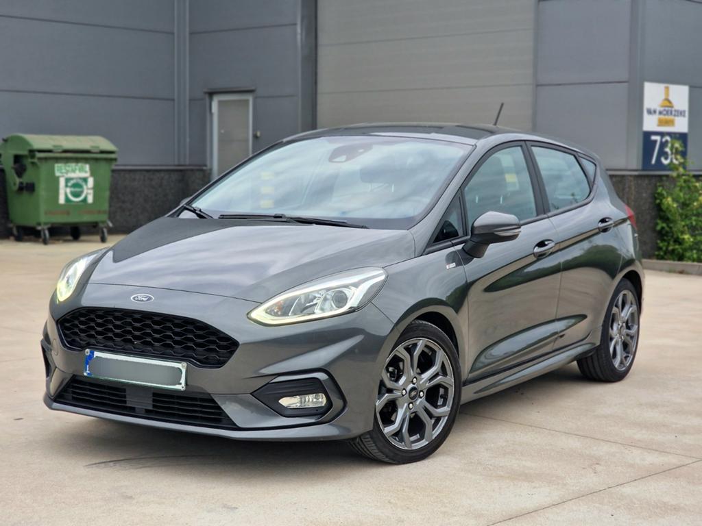 Ford Fiesta 1.0i ST-Line  Sportief 11/2020 082.000KM GEKEURD, Auto's, 75 kW, Stof, USB, Bedrijf