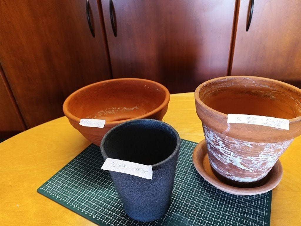 Lot de pots de fleurs, Jardin & Terrasse, Enlèvement, Utilisé, Poterie, Intérieur