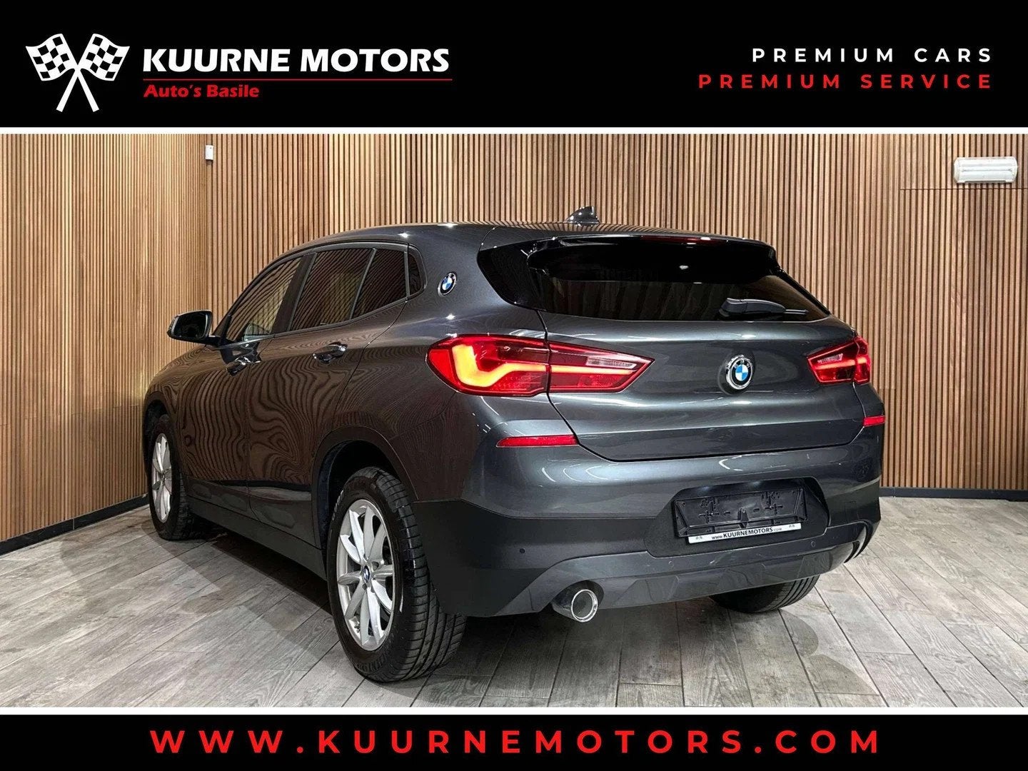 BMW X2 sDrive16dA Alu17"/Leder/Led/Gps/Cruise/Pdc/Bt *1j gar, Autos, Cuir, Argent ou Gris, Entreprise, Noir