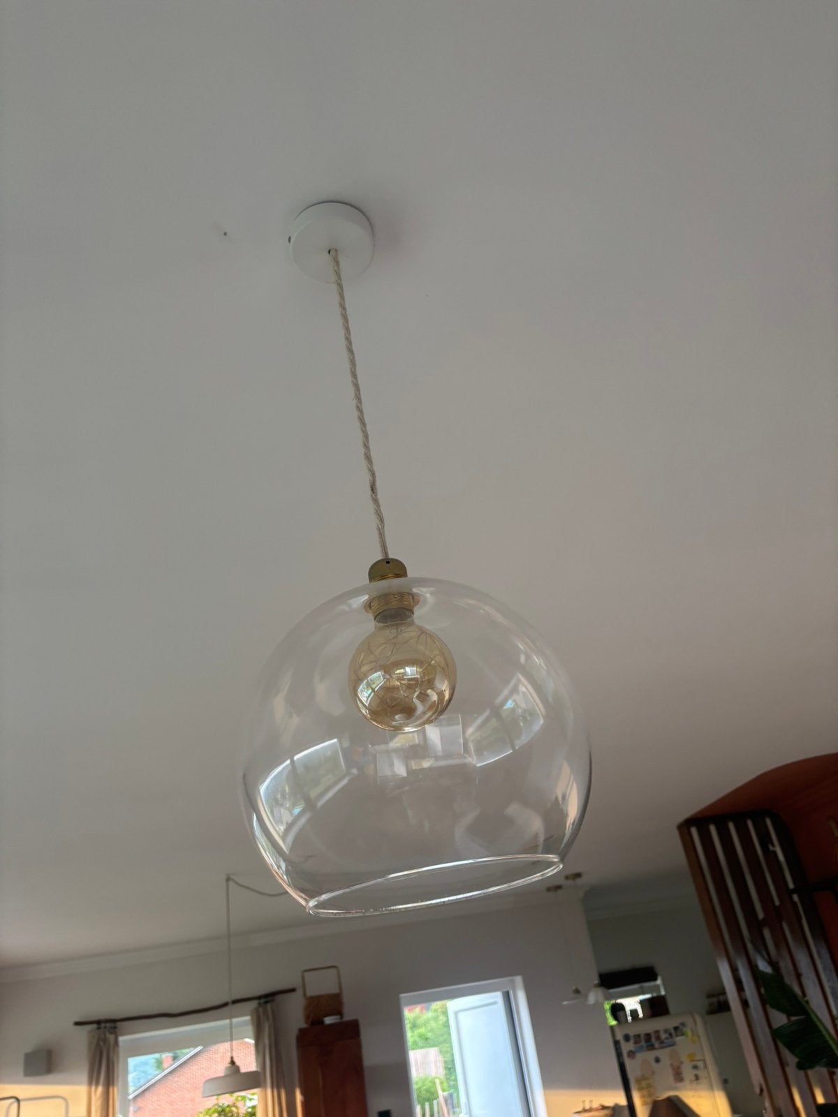 IKEA glazen lampenkap, Ophalen, Zo goed als nieuw, Glas