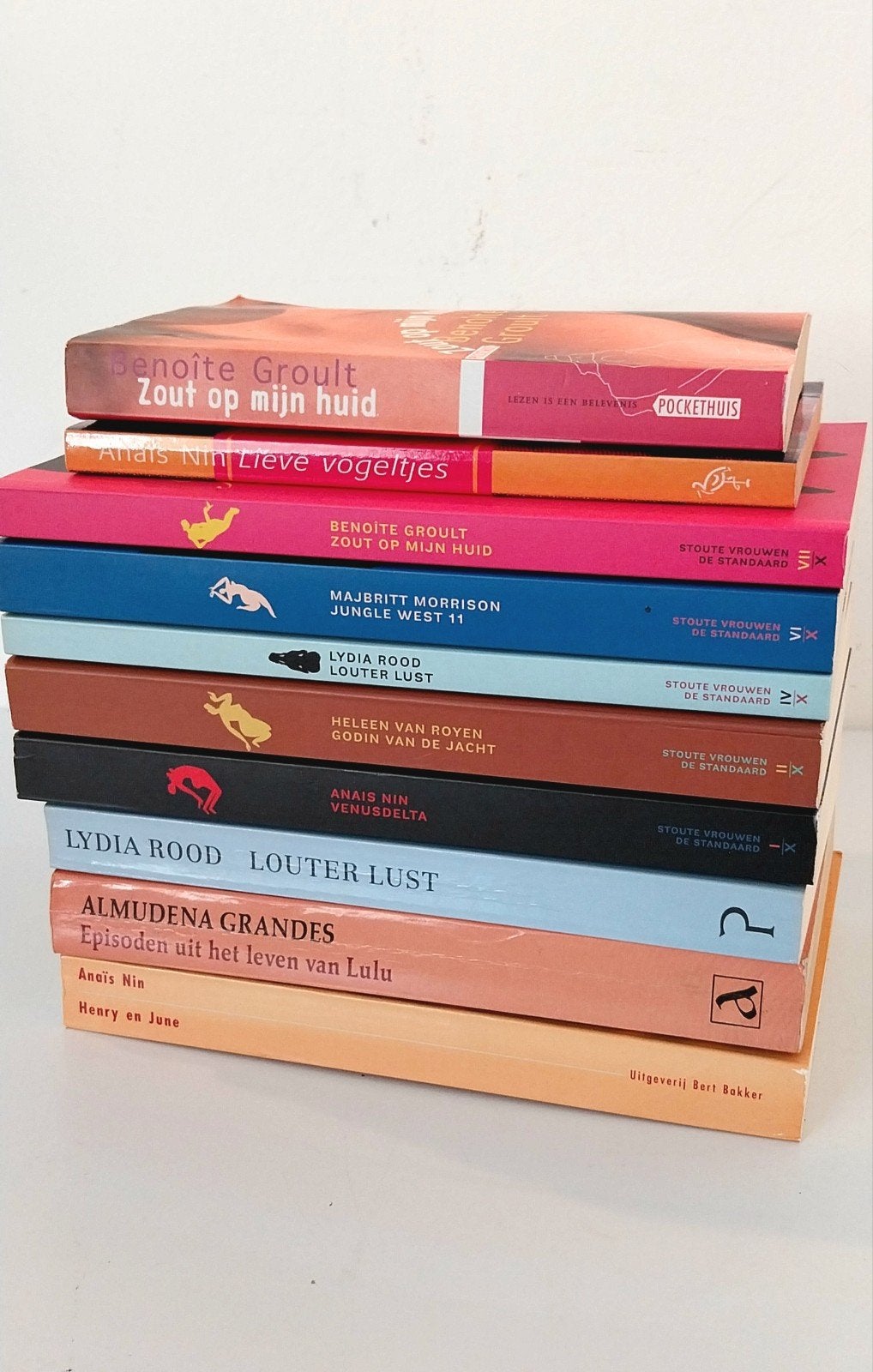 ​Boekenpakket Stoute Vrouwen erotische romans Anais Nin Hele, Enlèvement ou Envoi, Utilisé, Autres