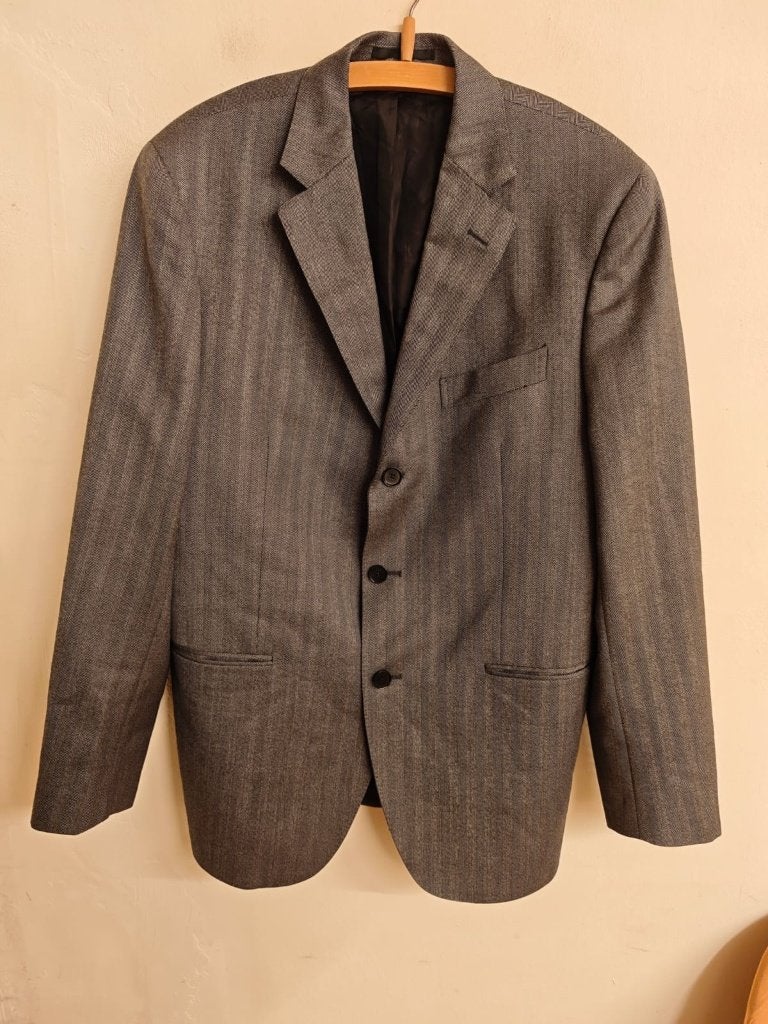 Blazer Boglioli, Ophalen of Verzenden, Zo goed als nieuw, Maat 52/54 (L), Grijs