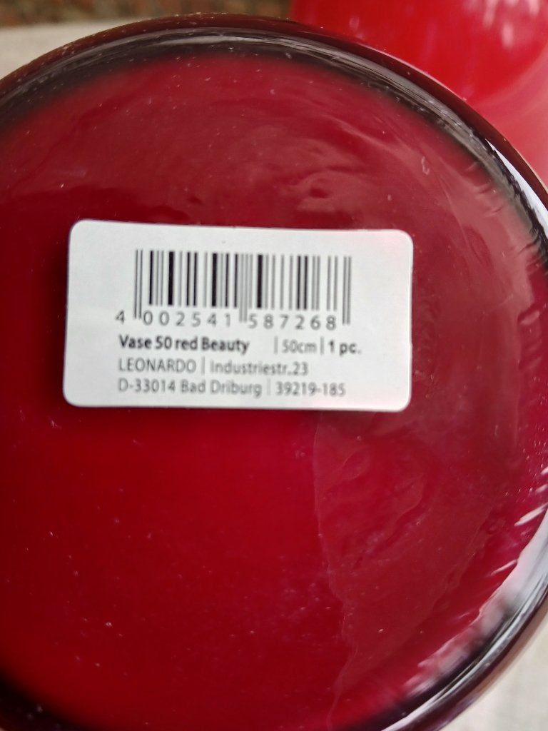 Decoratie vazen, Ophalen, Zo goed als nieuw, Rood, Glas