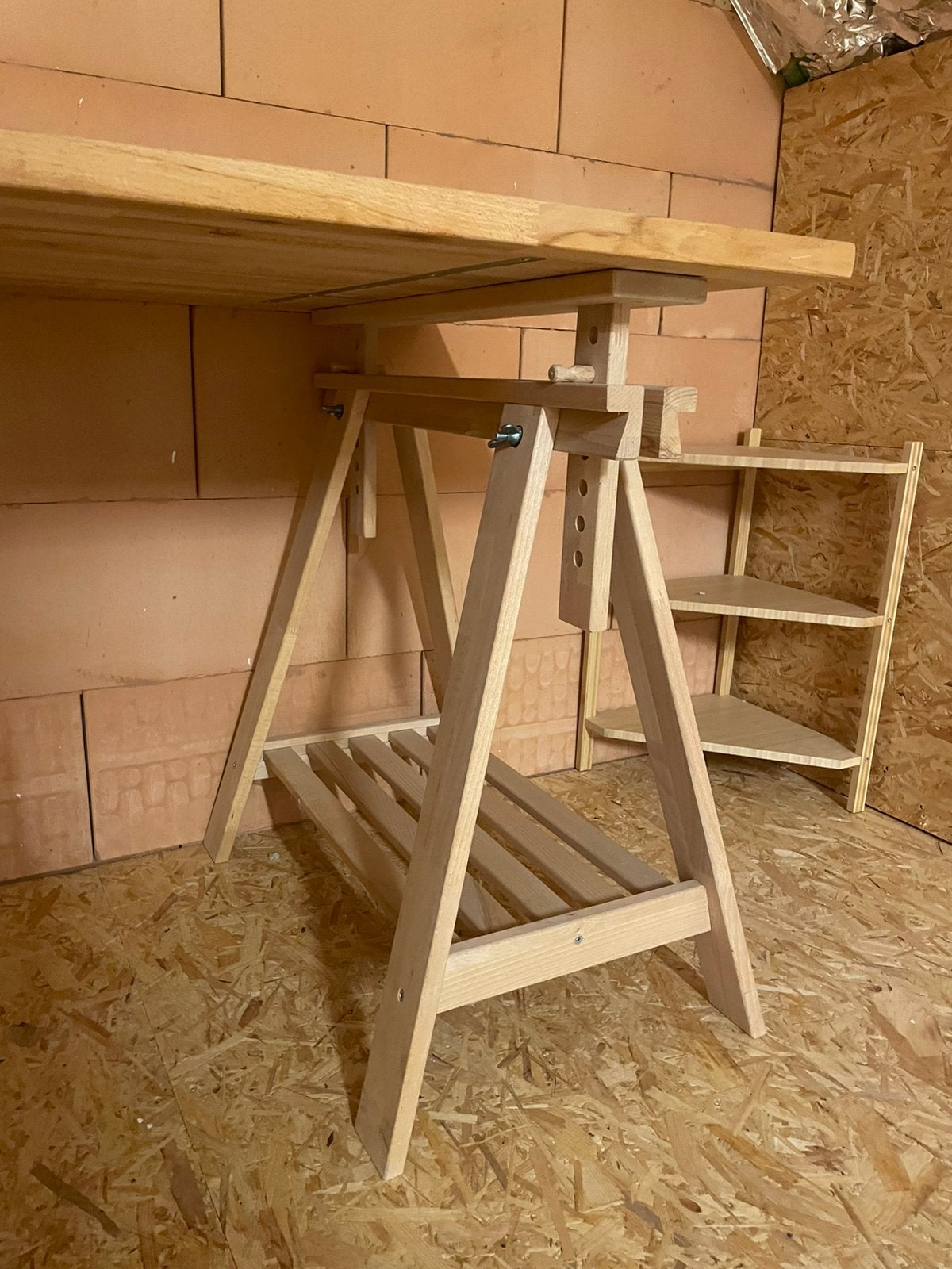 Lot de 2 tréteaux en bois IKEA, Enlèvement, Comme neuf, IKEA, Bois