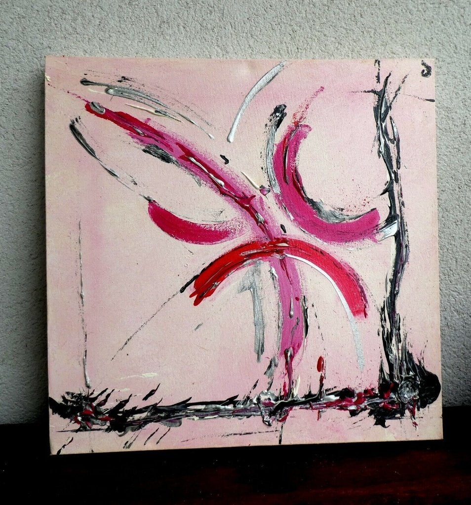Origineel canvas 50*50 cm, Antiek en Kunst, Ophalen of Verzenden