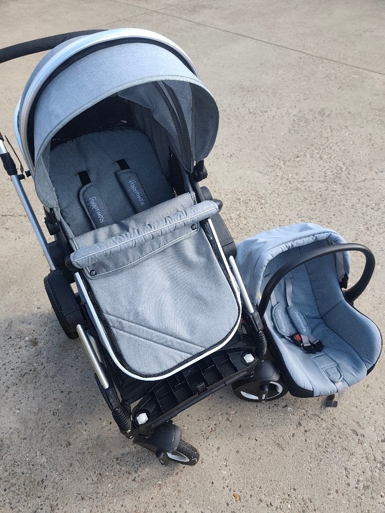 Complete set autostoel - buggy (+ bijhorende tas), Kinderen en Baby's, Zo goed als nieuw, Combiwagen, Met autostoeltje, Ophalen