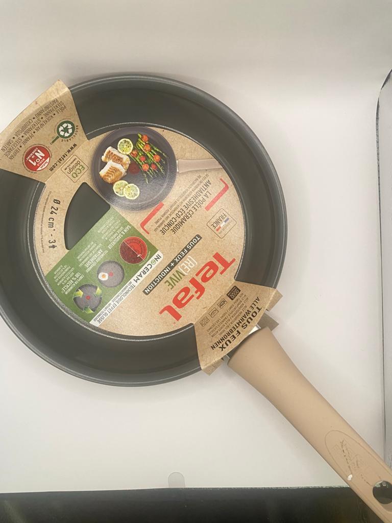 Tefal Ingenio Pan 24 cm, Kookpan of Snelkookpan, Inductieplaat, Ophalen of Verzenden, Nieuw