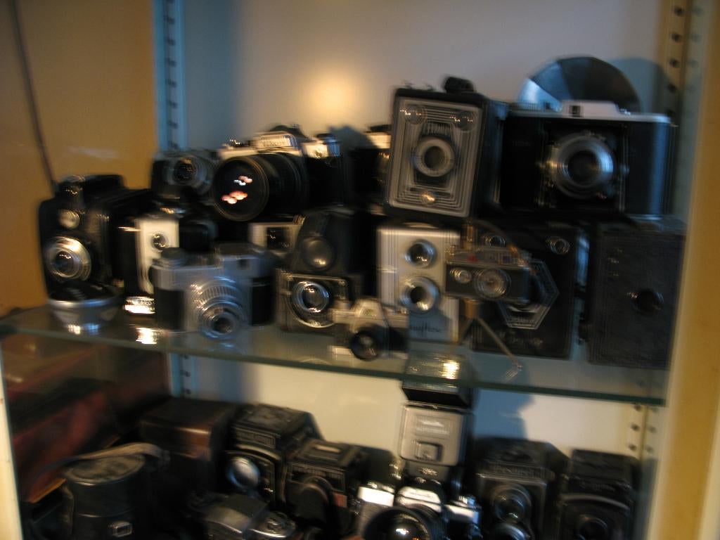 Diverse analoge camera's uit verzaling, Audio, Tv en Foto, Fotocamera's Analoog, Ophalen, Gebruikt, Spiegelreflex, Overige Merken