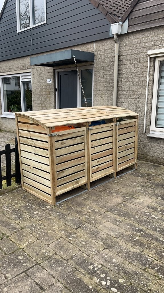 nette container ombouw, Ophalen of Verzenden, Nieuw, Hout, Containerberging