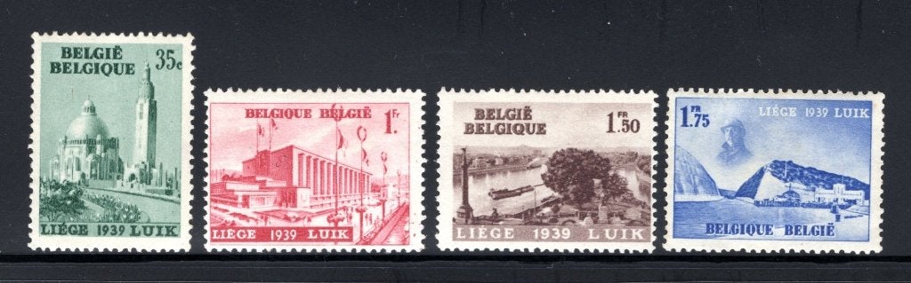 484/487 MNH 1938 - Tentoonstelling van het water in Luik., Postzegels en Munten, Verzenden, Postfris, Postfris
