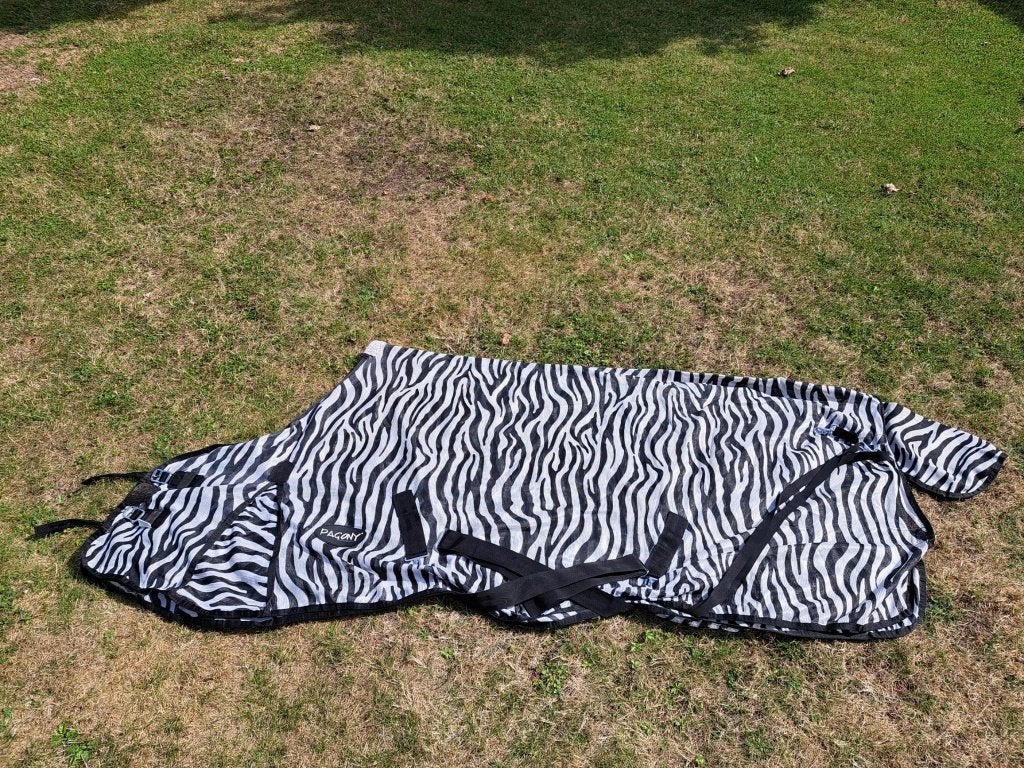 Vliegendeken "zebra", Dieren en Toebehoren, Overige merken, Vliegendeken, Anatomisch gevormd, Zo goed als nieuw