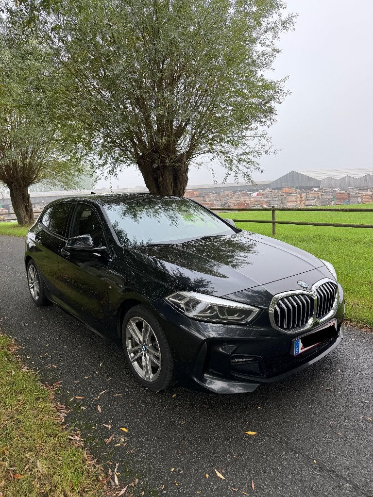 Bmw 116d Hatchback, Automaat, Leder en Stof, Zwart, Overige kleuren