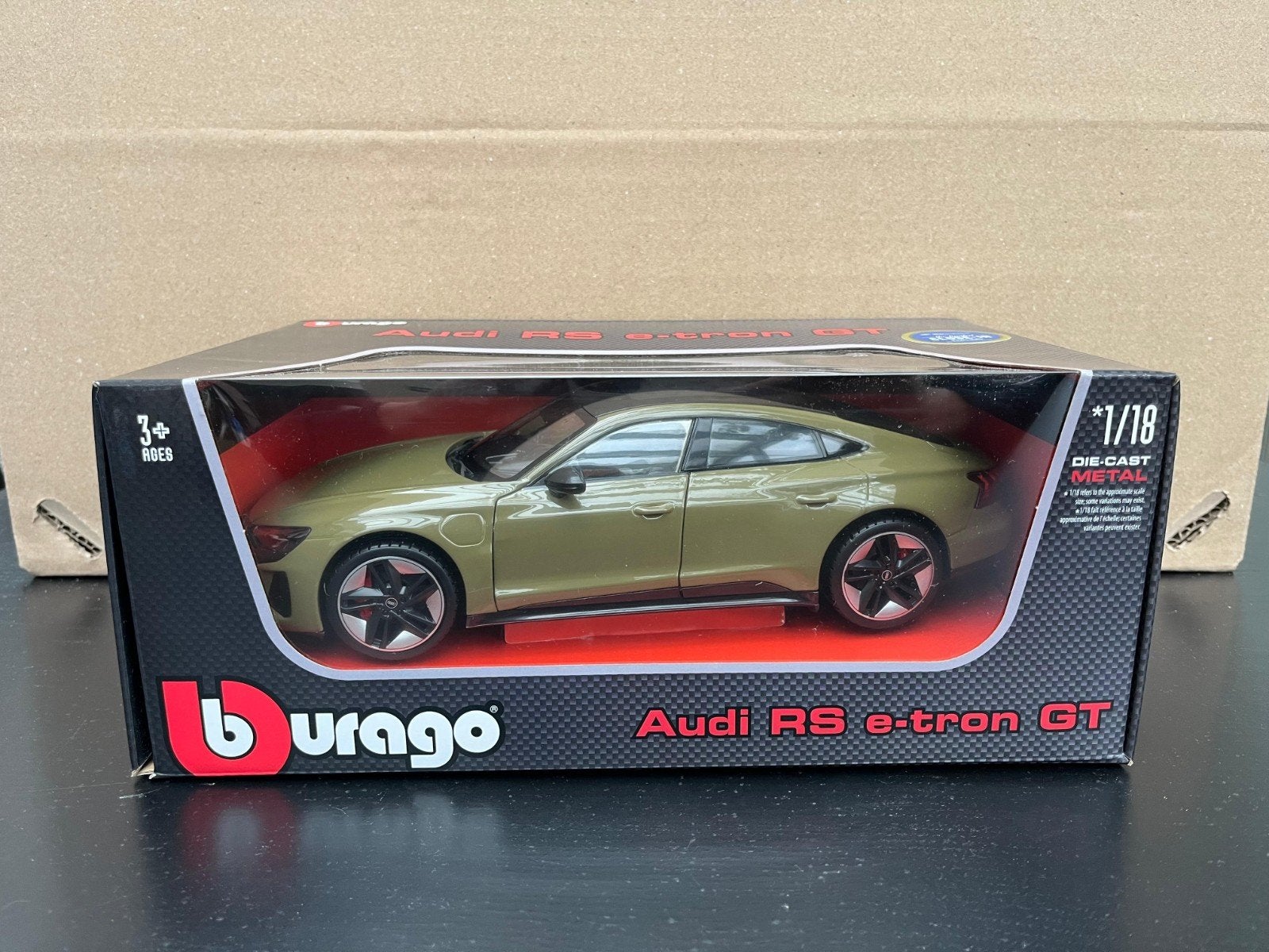 Model auto/schaalmodel Burago Audi RS e tron GT schaal 1/18, Ophalen of Verzenden, Auto, Burago