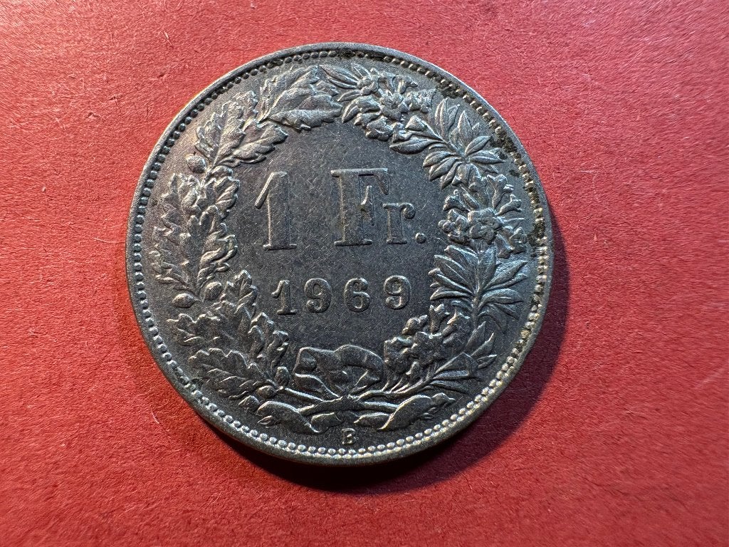 Suisse - 1 Franc 1969B (#287#), Enlèvement ou Envoi, Autres pays, Monnaie en vrac
