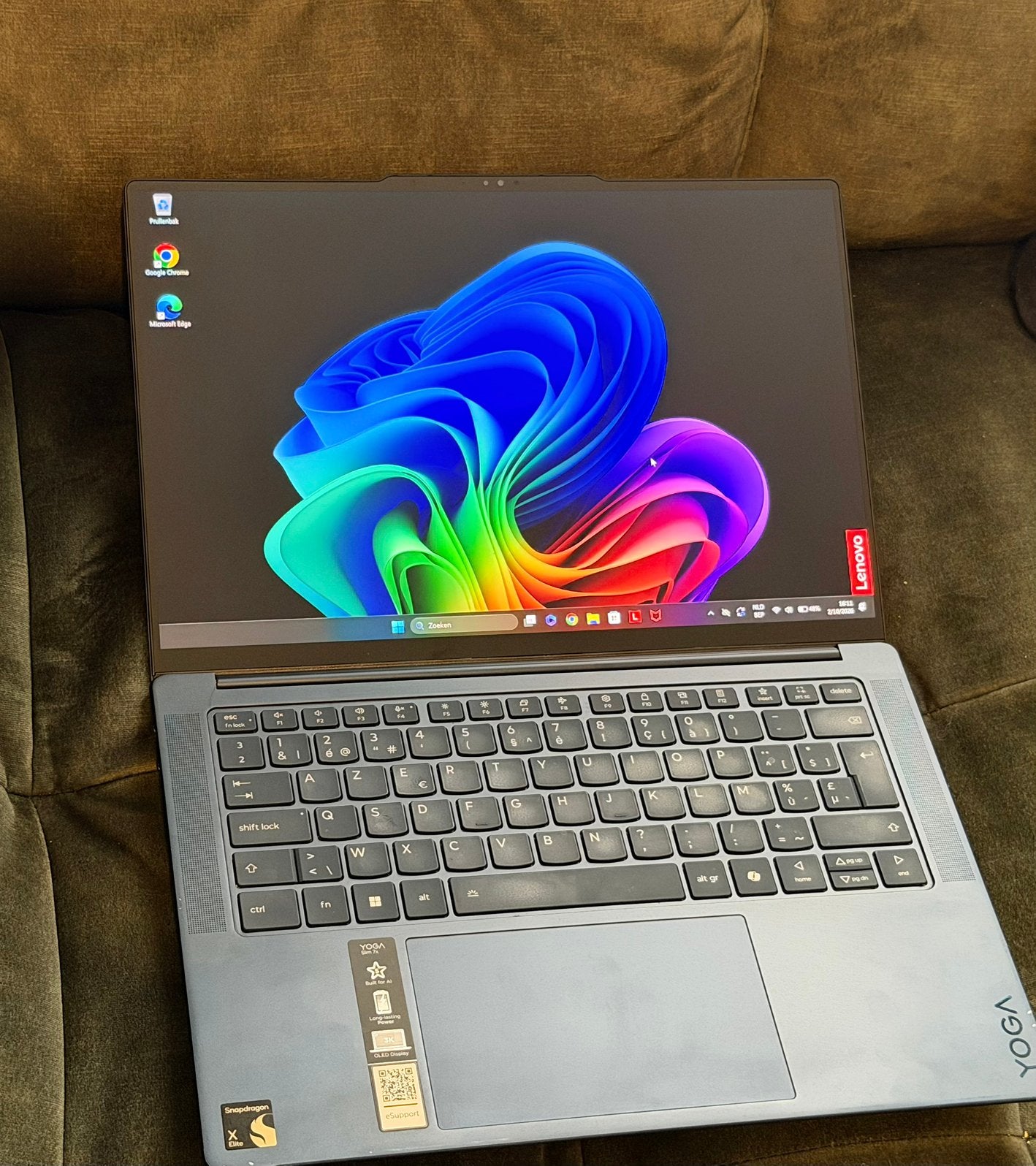 Lenovo Yoga Slim 7x OLED Copilot+ PC 14Q8X9 83ED002XMB Azert, Computers en Software, Gebruikt, Ophalen of Verzenden, SSD, Azerty