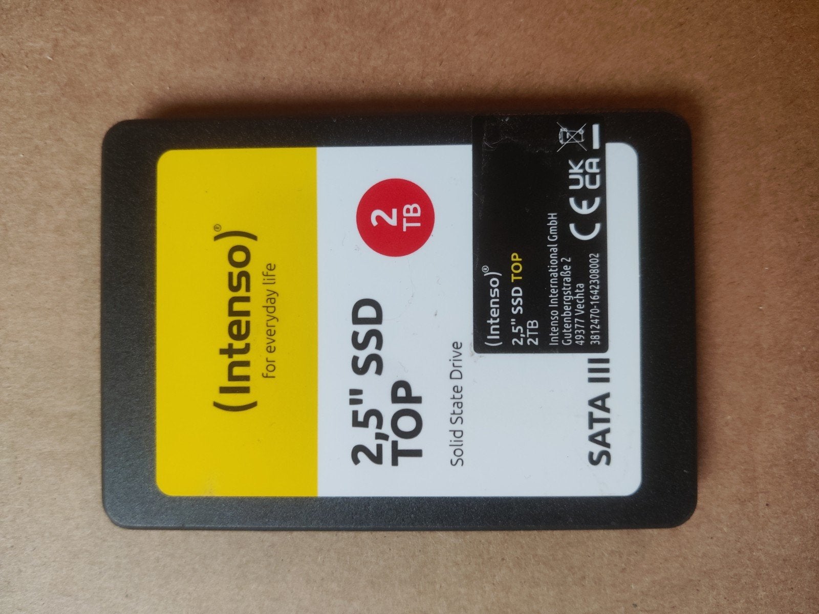 İntenso 2Tb SSD, Computers en Software, Harde schijven, Ophalen, SSD