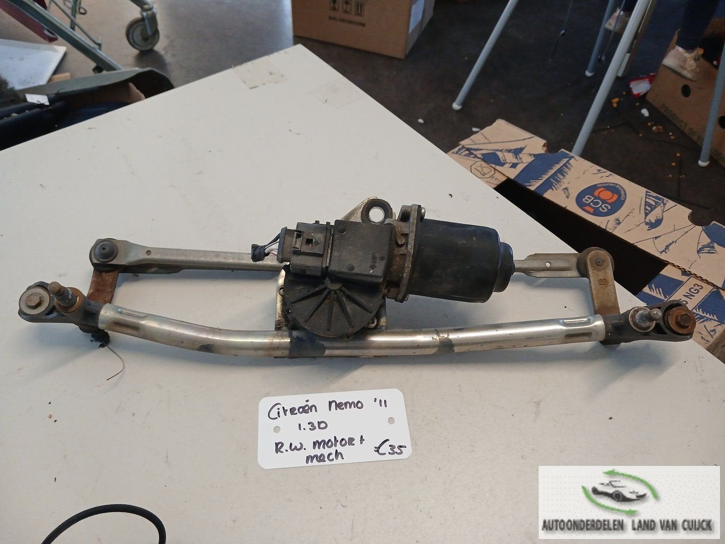 Citroën Nemo bestel 1.3D Ruitenwissermotor met mechanisme '1, Autos : Pièces & Accessoires, -, Utilisé, -, -