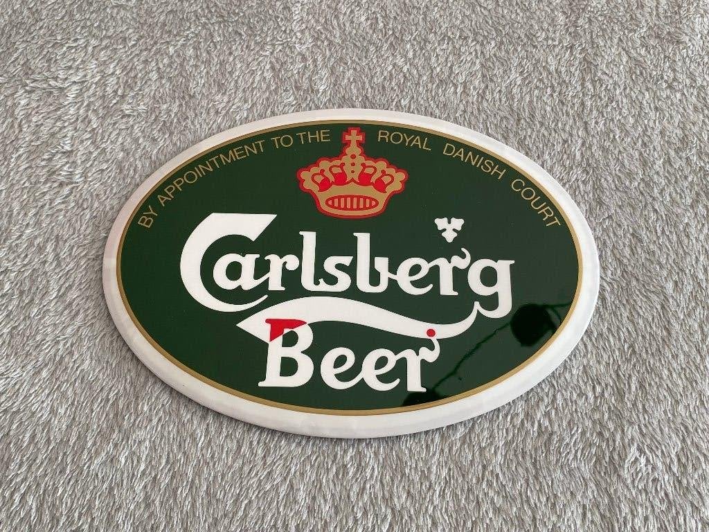 Carlsberg beer - reclamebord, Collections, Marques & Objets publicitaires, Enlèvement ou Envoi, Comme neuf, Panneau publicitaire