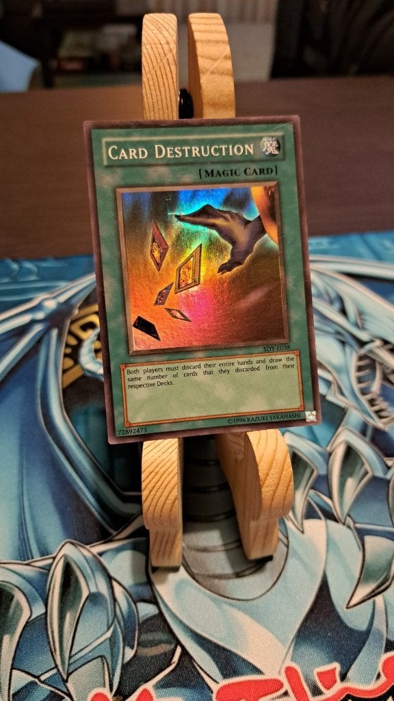 SDY Card Destruction - Super Rare - Near Mint, Ophalen of Verzenden, Zo goed als nieuw, Losse kaart, Foil