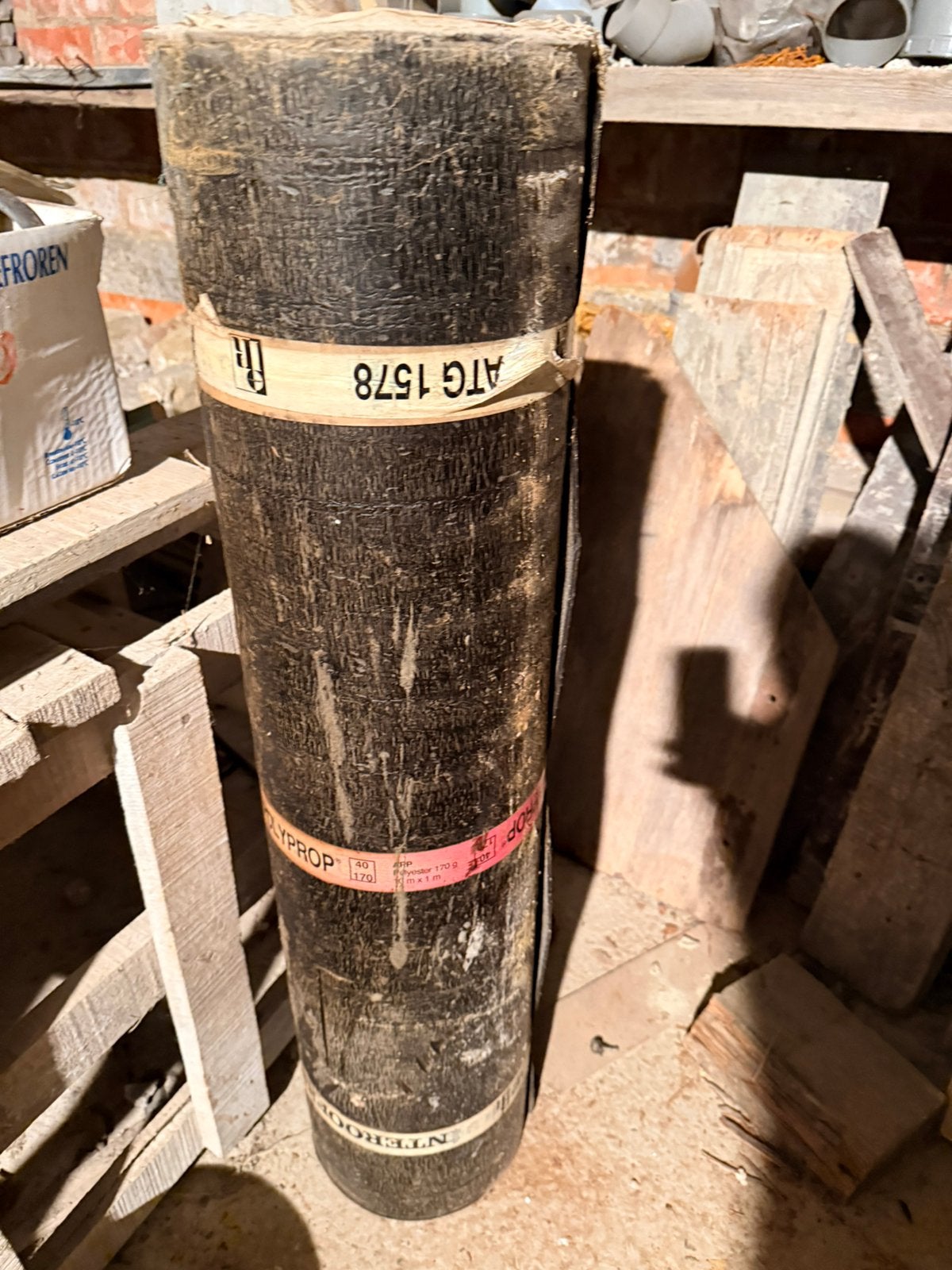 20 rouleaux de toiture en polypropylène, Enlèvement, Comme neuf