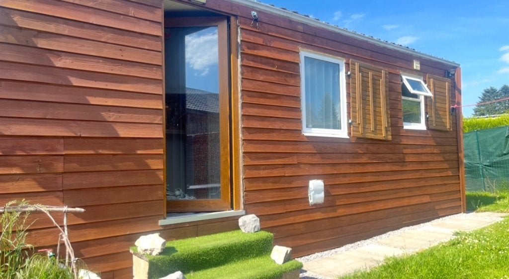 Chalet mobil-home 2 chambres, Immo, 38 m², Namur (ville), 2 chambres, Chalet