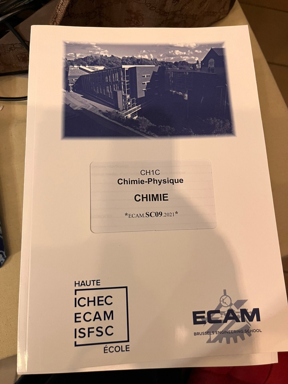 CH1C – Chimie-Physique : Chimie Référence ECAM.SC09.2021, Livres, Enlèvement ou Envoi