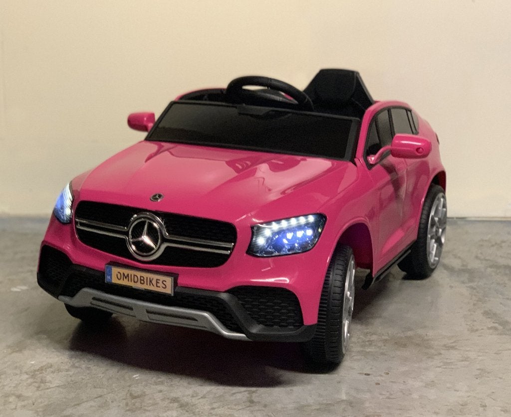 Mercedes GLC Coupe 12v roze RC - Leder zit - Rubberband!!, Enlèvement ou Envoi, Neuf