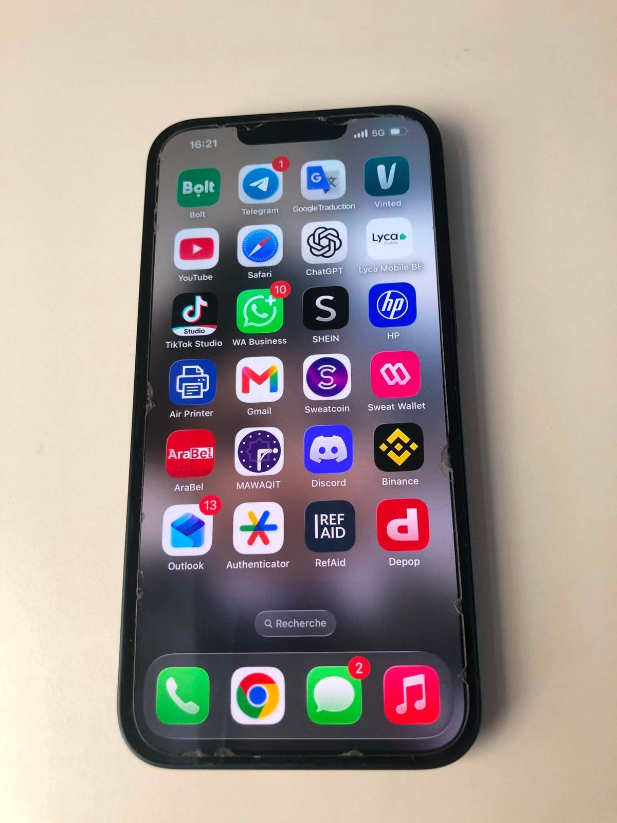 iPhone 13, Telecommunicatie, Mobiele telefoons | Apple iPhone, Ophalen, Zo goed als nieuw, IPhone 13