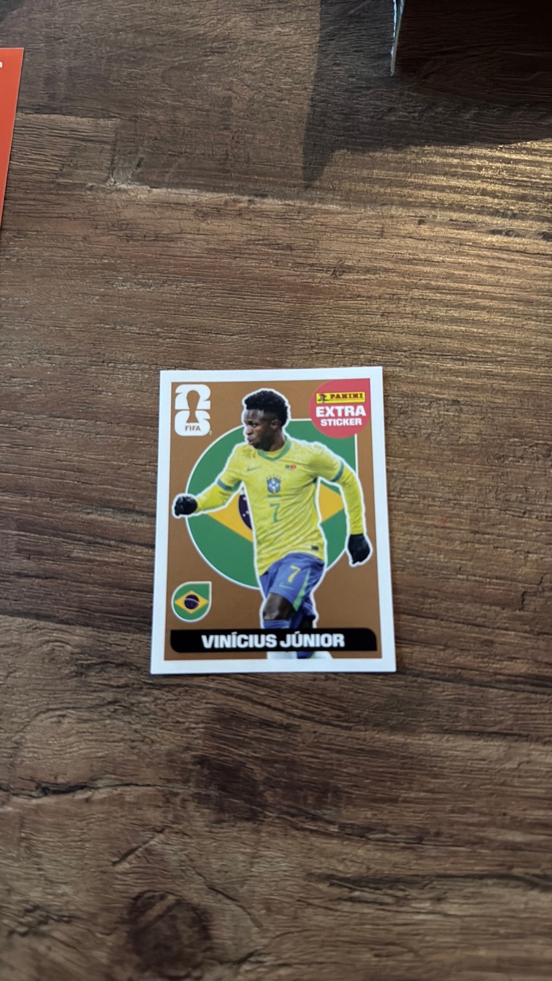 Vinicius junior extra sticker(brons), Ophalen, Zo goed als nieuw