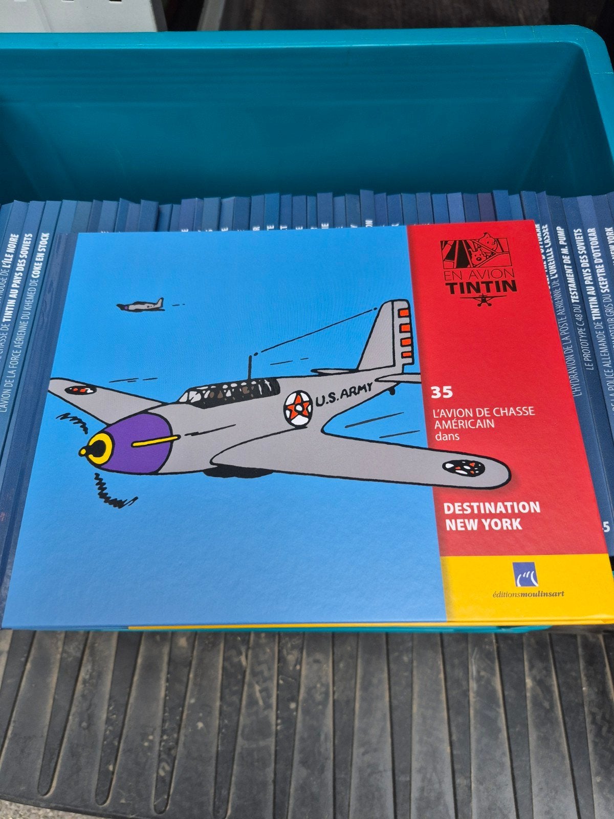 Tintin en avion