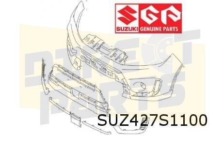 Suzuki Vitara (10/18-) voorbumper (-ML) (deels te spuiten) O, -, -, Nieuw, Bumper