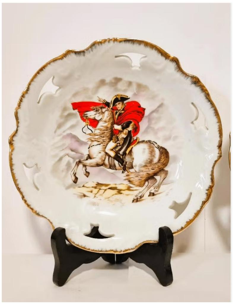 Assiette décorative avec Napoléon Bonaparte + support., Enlèvement ou Envoi