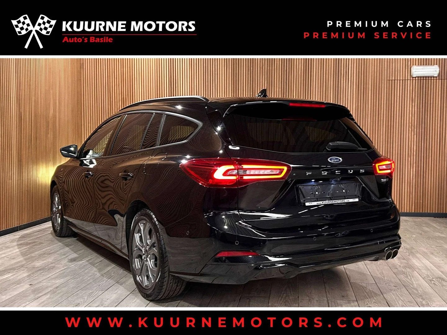 Ford Focus SW 1.0 EcoBoost PowerShift ST-Line Alu17"/Cruise/, Parkeerassistent, Stof, Gebruikt, Zwart