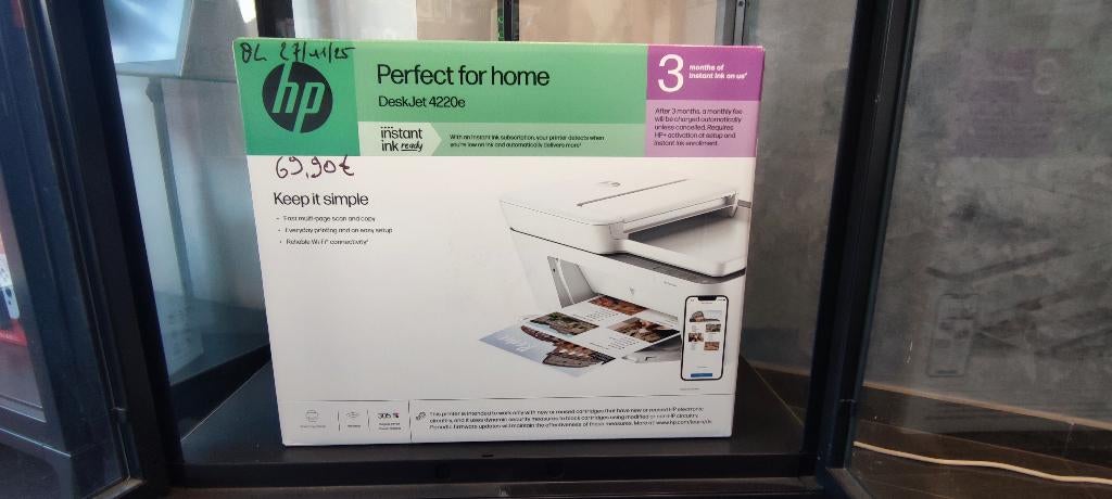 HP Printer Deskjet 4220e, Ophalen, Zo goed als nieuw, Printer, Hp