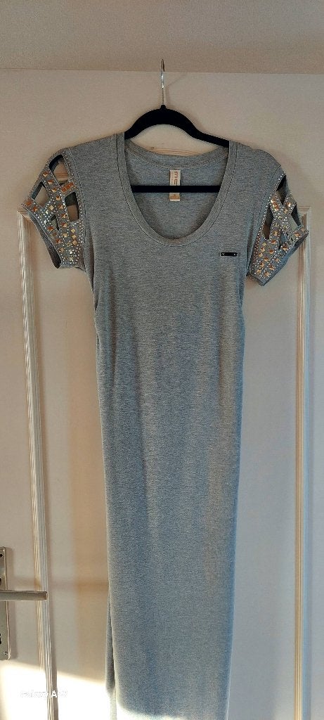 Kleedje 'Mets' maat small, Kleding | Dames, Jurken, Zo goed als nieuw, Maat 36 (S), Wit, Onder de knie, Ophalen