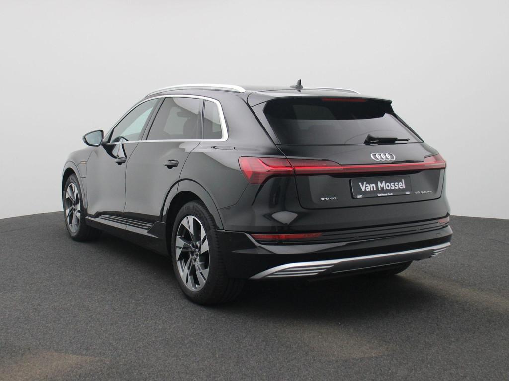 Audi e-tron 55 quattro Business edition 95 kWh LEDER | NAVI, Auto's, Audi, Automaat, Stof, Zwart, 95 kWh