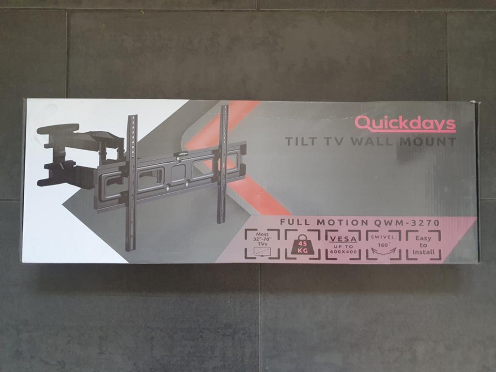 Quickdays TV-Beugel QWM-3270 (voor 32-70" tv), Ophalen, Nieuw