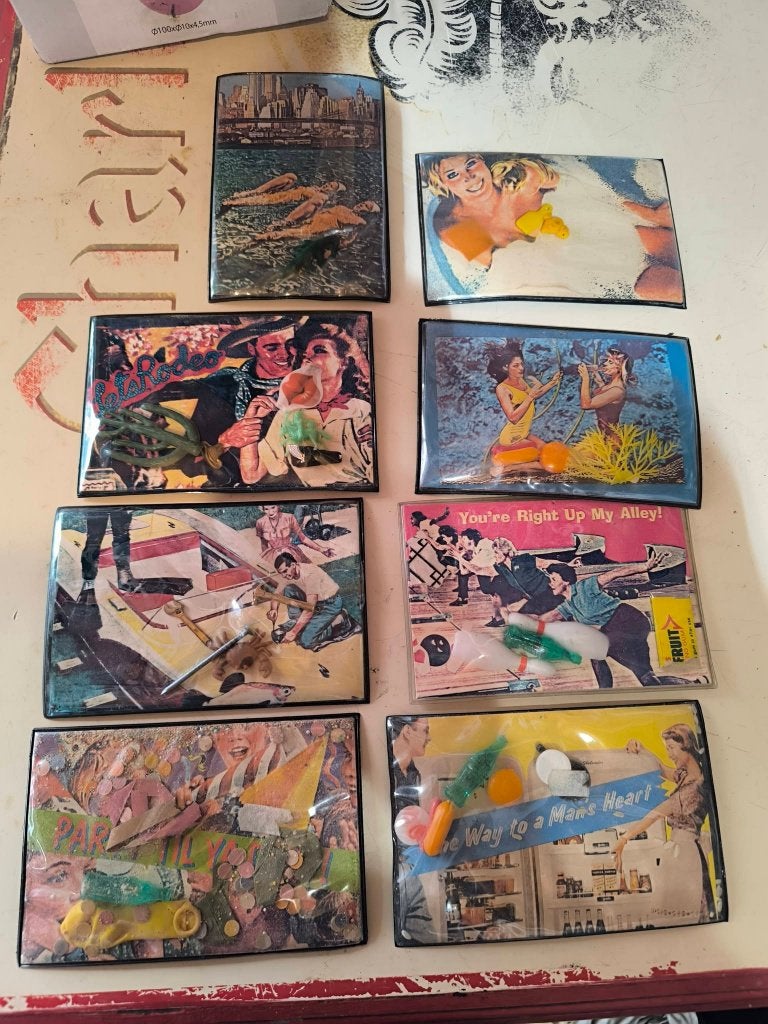 8 carte postale vintage collection 1980 March Larson Mike, Enlèvement ou Envoi