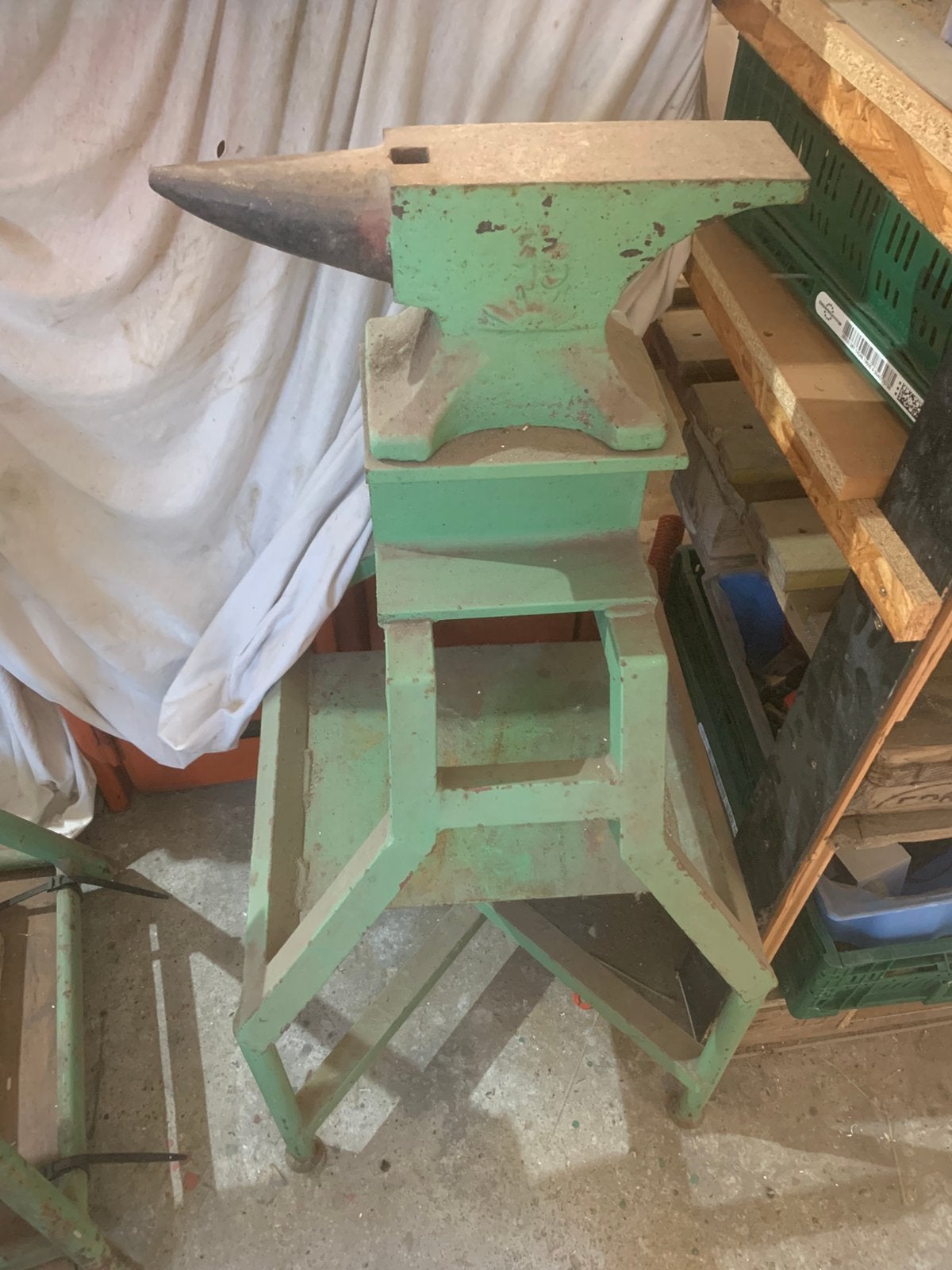 Aambeeld + statief, Antiek en Kunst, Antiek | Gereedschap en Instrumenten, Ophalen