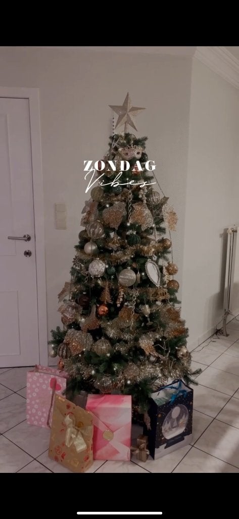 Kerstboom + versiering, Diversen, Ophalen, Zo goed als nieuw