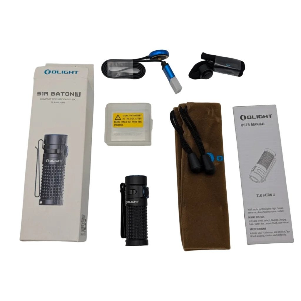 Olight S1R Baton II Zwart – Grade A, Ophalen of Verzenden, Zo goed als nieuw