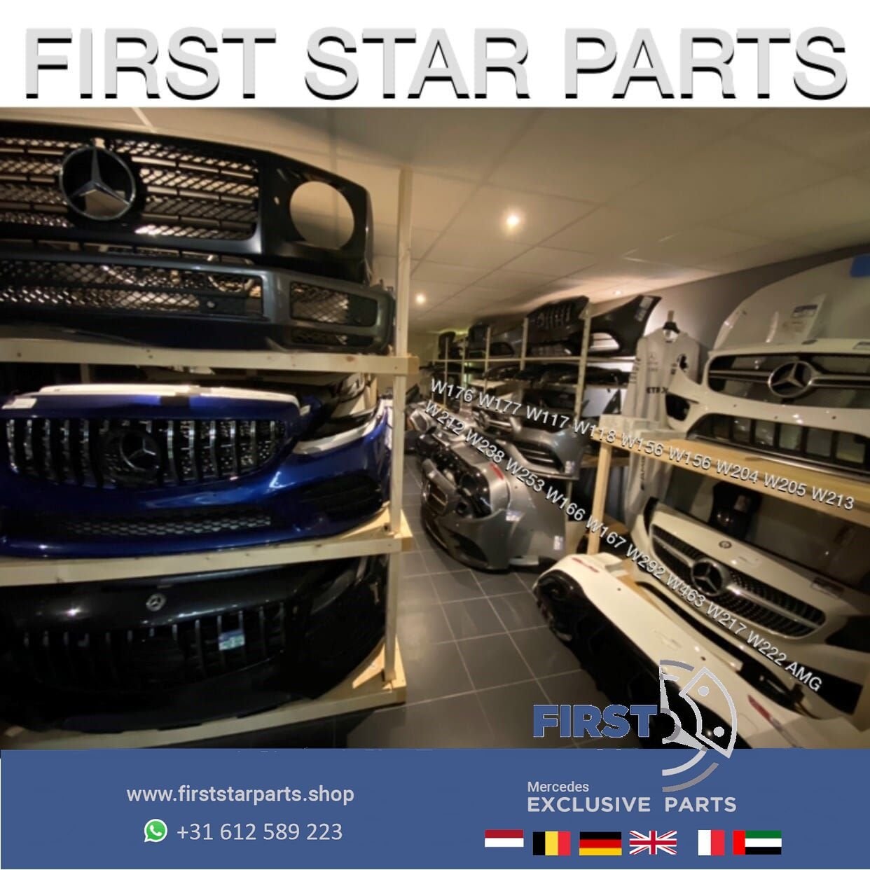 W117 CLA45 FACELIFT 45 AMG VOORBUMPER ZWART COMPLEET + AMG G, Utilisé, -, Avant, -