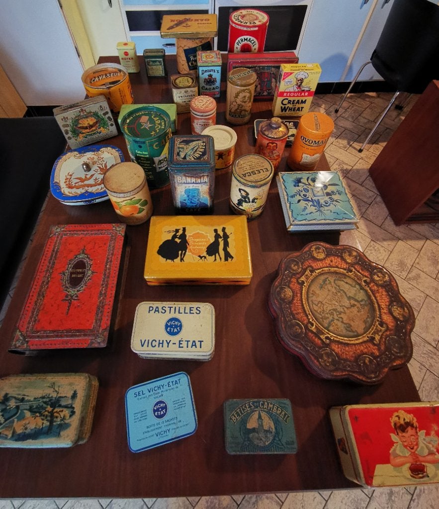 Verzameling oude vintage blikken, Ophalen, Gebruikt