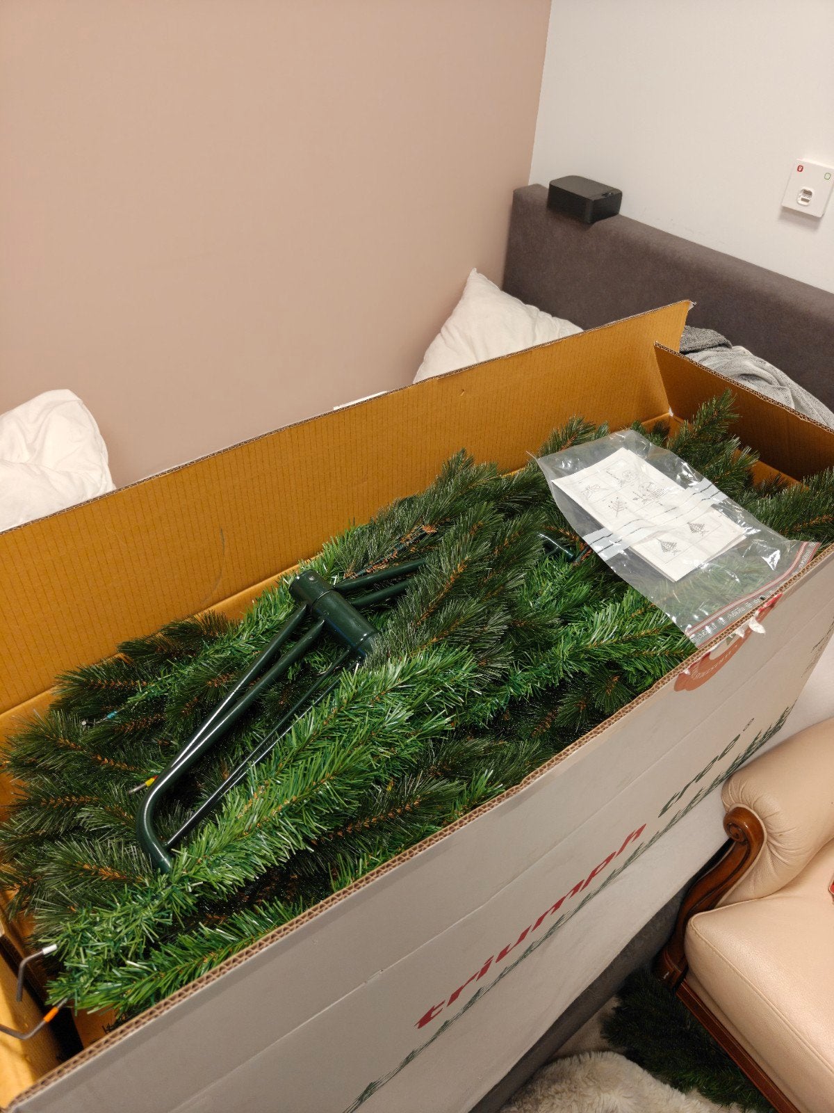 kerstboom 2m30, Ophalen