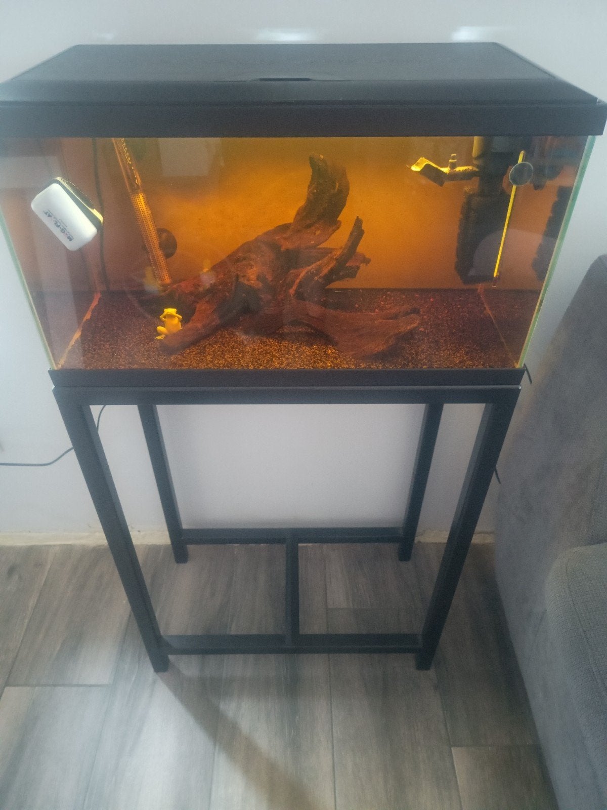 aquarium 60L, Ophalen, Verwarming, Filter