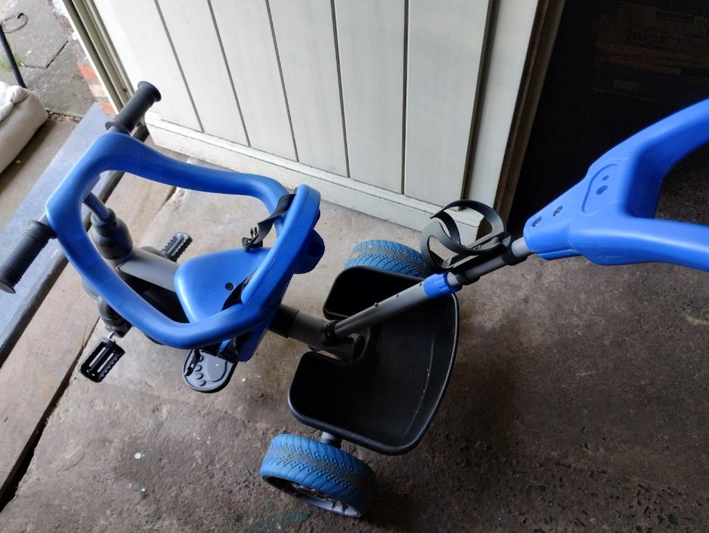 peuterfiets met duwstang, Ophalen, Gebruikt