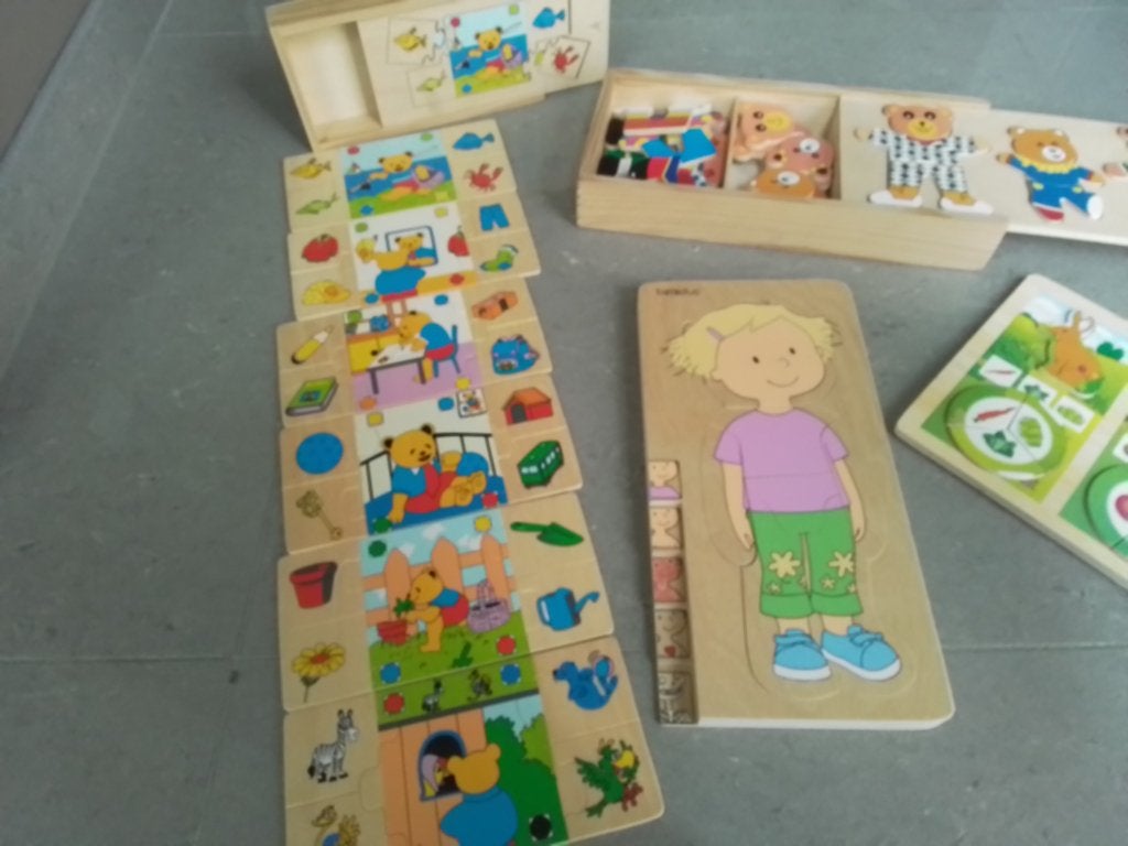 Houten legpuzzels, Ophalen, Zo goed als nieuw