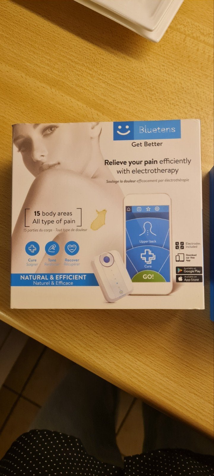 Blueten elektrostimulatie-apparaat, Ophalen
